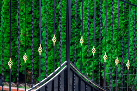 The fragment of forged metal products. close-up.の写真素材