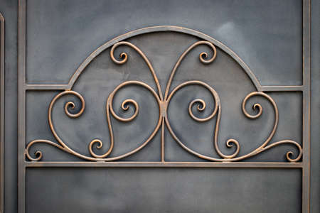 The fragment of forged metal products. close-up.