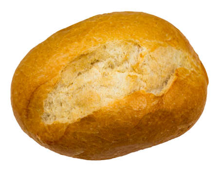 Roll breads  isolated on white background close up.の写真素材