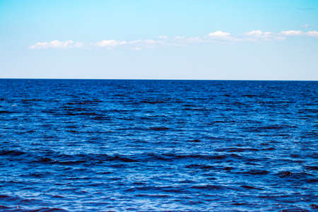blue sea and sky background - view over.