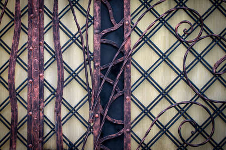 The fragment of forged metal products. close-up.