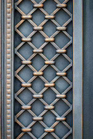 The fragment of forged metal products. close-up.