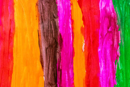 abstract  paint brush strokes  background on white paper,children's drawing.の写真素材