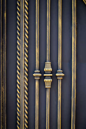 beautiful decorative metal elements forged wrought iron gates.