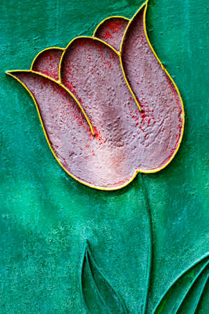 The wrought-iron gates, ornamental forging, forged elements close-up.の写真素材