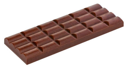 Chocolate bar isolated on white