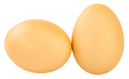 Eggs isolated on whiteの写真素材
