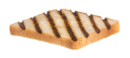 Toasted bread isolated on white