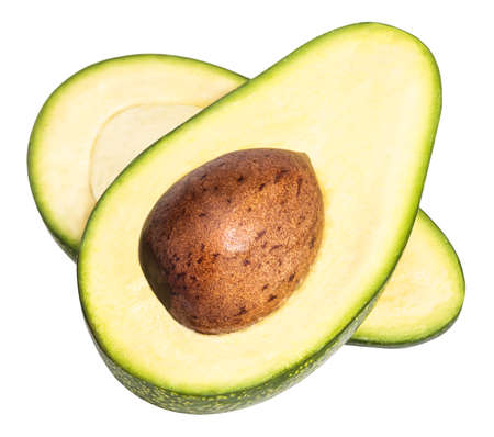 Avocado isolated on white background.の写真素材