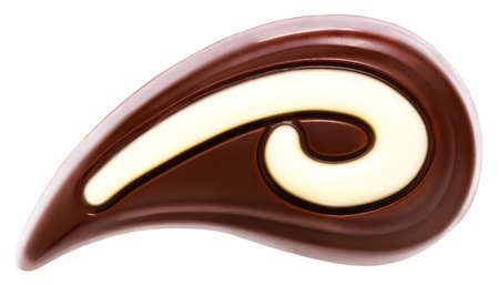 chocolate candy isolated on white background. Clipping path.の写真素材