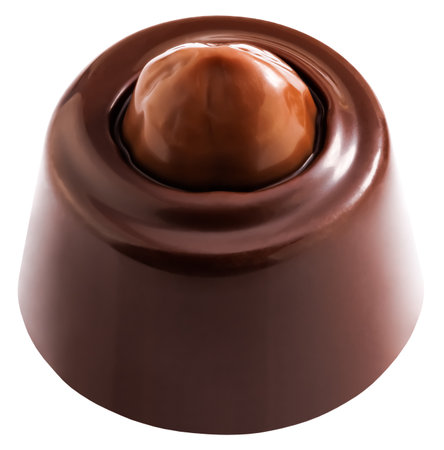 chocolate candy isolated on white background. Clipping path.の写真素材