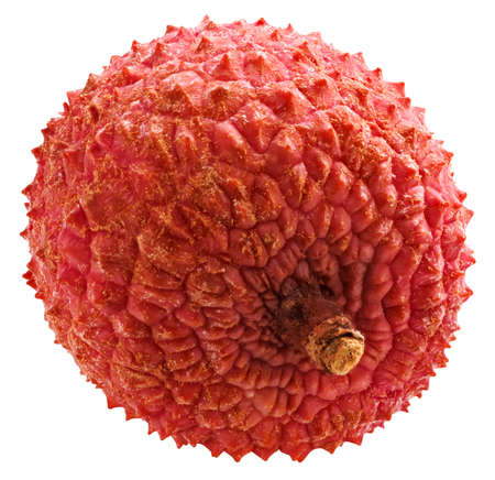 litchi isolated on white background. clipping path.の写真素材