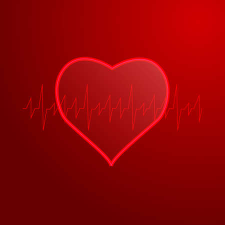 Shining heart banner.のイラスト素材