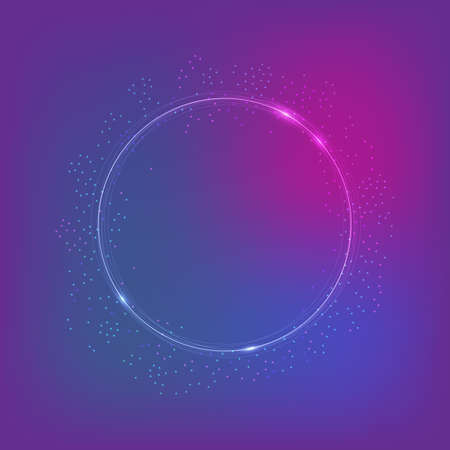 Frame with lights effects.のイラスト素材