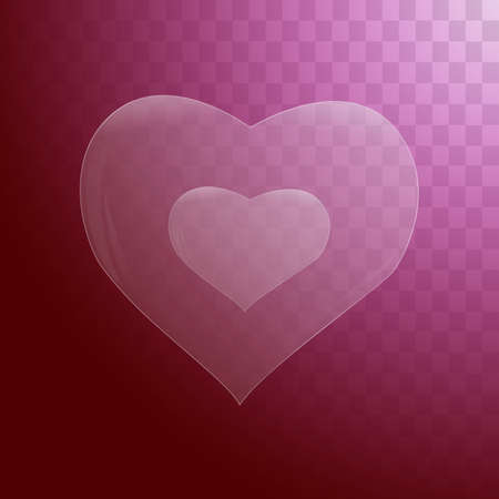 Heart icon flat design.のイラスト素材