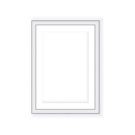 Realistic picture frame isolated on white background. Perfect for your presentations. Vectorのイラスト素材