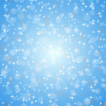 Falling snow vector pattern. White splash on blue background. Winter snowfall texture.のイラスト素材