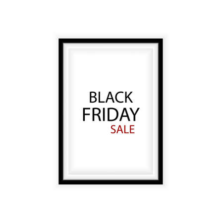 Black Friday sale inscription at gold frame around coins. Black Friday template for your banner or poster. Sale. Frame. Vectorのイラスト素材