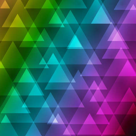 vector abstract irregular polygon background with a triangular pattern in color full rainbow spectrum colors. vectorのイラスト素材
