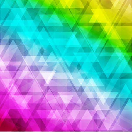 vector abstract irregular polygon background with a triangular pattern in color full rainbow spectrum colors. vectorのイラスト素材