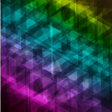 vector abstract irregular polygon background with a triangular pattern in color full rainbow spectrum colors. vectorのイラスト素材