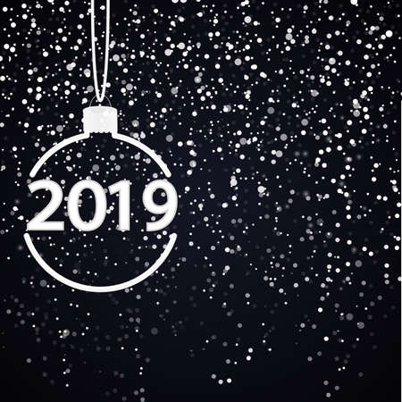 2019 Happy New Year Background for your Seasonal Flyers and Greetings Card or Christmas themed invitationsのイラスト素材