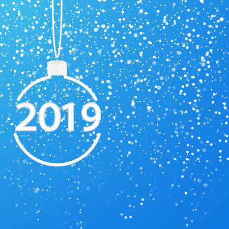 2019 Happy New Year Background for your Seasonal Flyers and Greetings Card or Christmas themed invitationsのイラスト素材