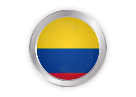 Vector Colombia flag, Colombia flag illustration, Colombia flag pictureのイラスト素材