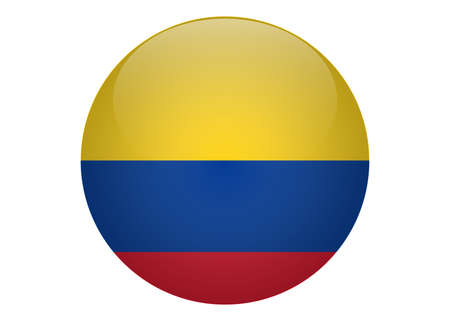 Vector Colombia flag, Colombia flag illustration, Colombia flag pictureのイラスト素材