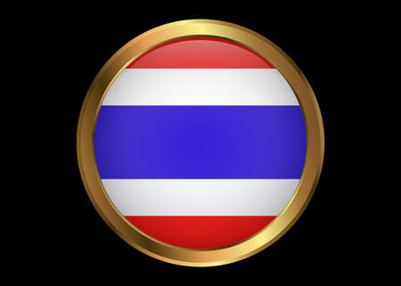 Thailand flag, official colors and proportion correctly. National Thailand flag. Flat vector illustration.のイラスト素材