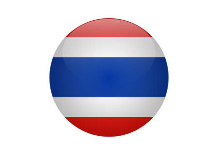 Thailand flag, official colors and proportion correctly. National Thailand flag. Flat vector illustration.のイラスト素材