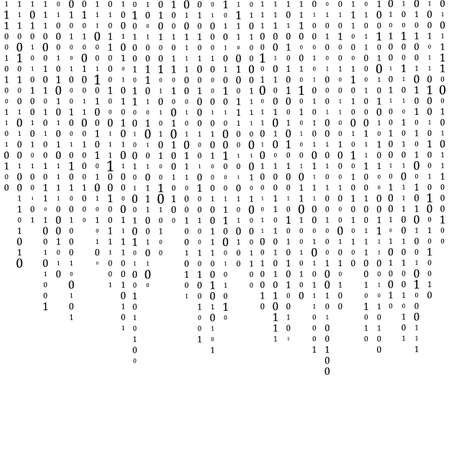 Abstract Matrix Background. Binary Computer Code. Coding. Hacker concept. Vector Backgroundのイラスト素材