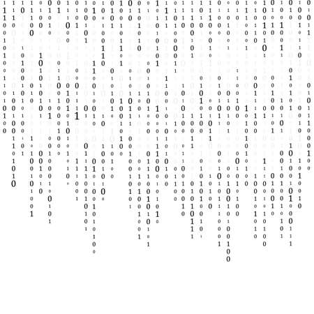Abstract Matrix Background. Binary Computer Code. Coding. Hacker concept. Vector Backgroundのイラスト素材