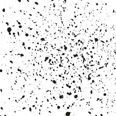 Black ink splatter background, isolated on white.のイラスト素材