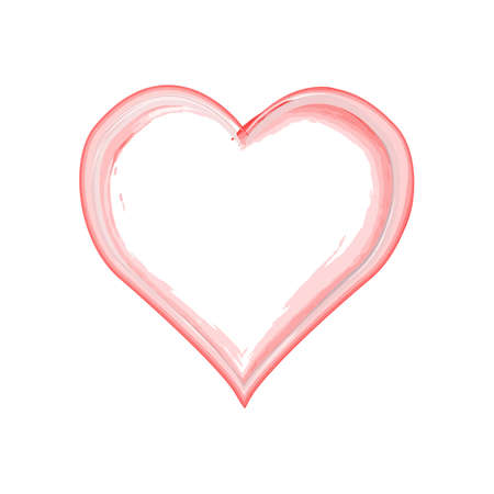 vector grunge heart, Valentine day, illustration vintage design elementのイラスト素材