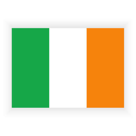 Flag of Ireland.Grunge Flag of Ireland. Ireland flag with grunge texture.Vectorのイラスト素材