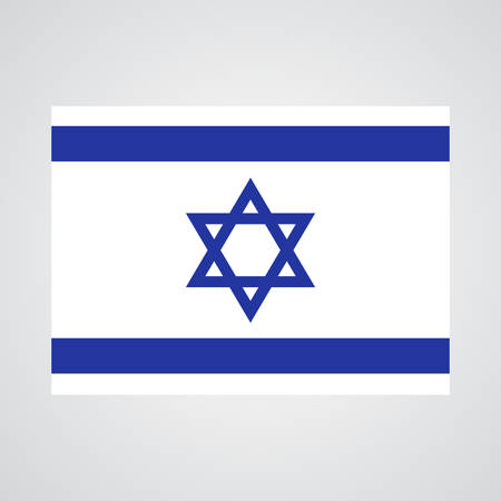 Grunge Flag of Israel. Israel flag with grunge texture.Vector illustrationのイラスト素材