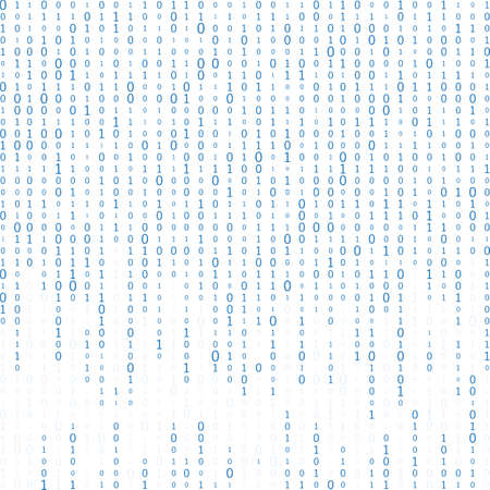 Abstract Matrix Background. Binary Computer Code. Coding. Hacker concept. Vector Illustrationのイラスト素材