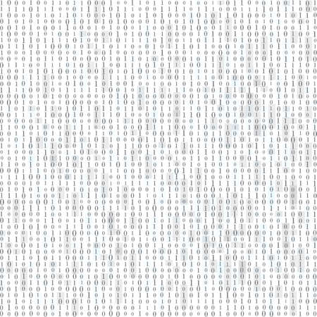 Abstract Matrix Background. Binary Computer Code. Coding. Hacker concept. Vector Illustrationのイラスト素材