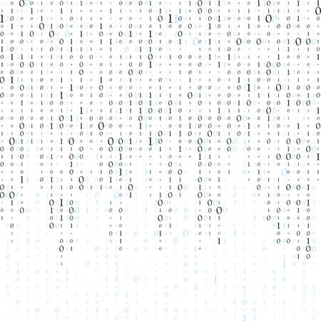 Abstract Matrix Background. Binary Computer Code. Coding. Hacker concept. Vector Illustrationのイラスト素材