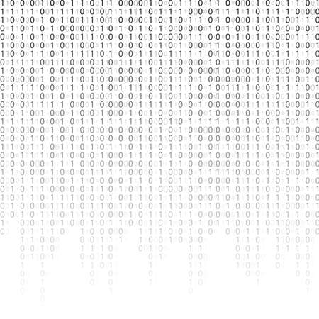 Abstract Matrix Background. Binary Computer Code. Coding. Hacker concept. Vector Illustrationのイラスト素材
