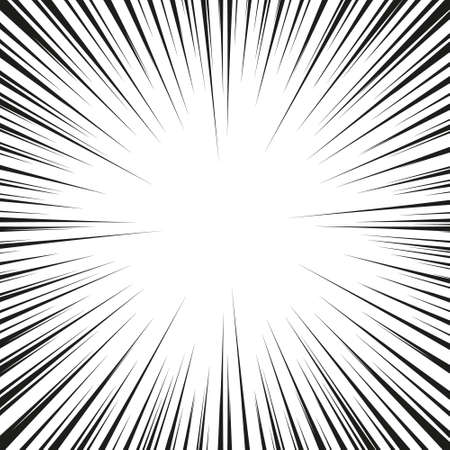 Speed lines Flying particles Seamless pattern Fight stamp Manga graphic texture Sun rays or star burst Black vector elementsのイラスト素材
