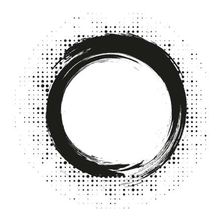 Black Abstract Halftone  Design Element, vector illustrationのイラスト素材