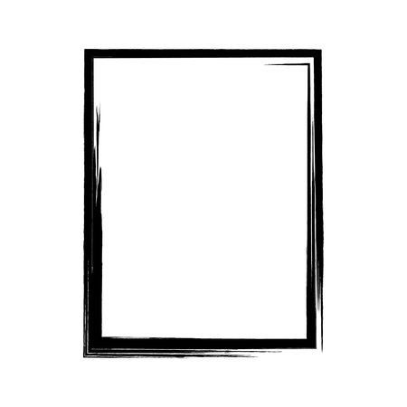 Grunge brush frame.Halloween theme. On a white backgroundのイラスト素材