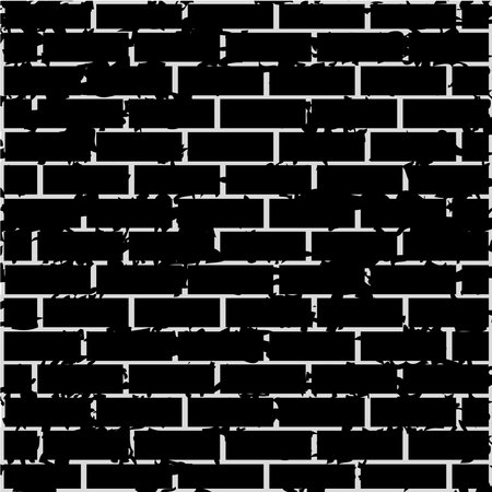 Pattern Retro brickwork. Brick wall Background. Brick wall cladding. Wallpaper. Brick interiorのイラスト素材