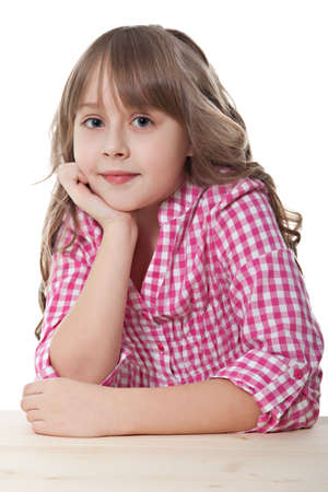 Portrait of smiling girlの写真素材