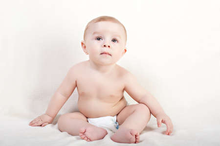 Sweet little boy sitting