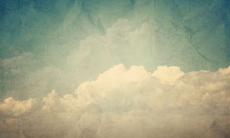 Blue sky with some white puffy clouds