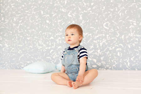 Cute baby girl portraitの写真素材