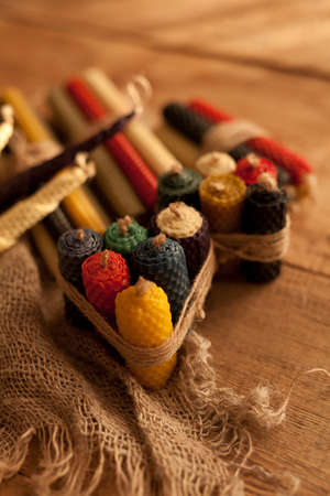 Handmade Candles for ritual cleansingの写真素材